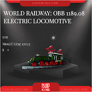 MOULD KING 12023 World Railway: OBB 1189.08 Electric Locomotive Technician