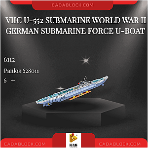 PANLOSBRICK 628011 VIIC U-552 Submarine World War II German Submarine Force U-boat Military