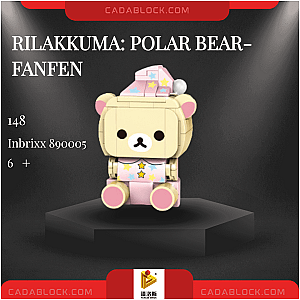 PANLOSBRICK 890005 Rilakkuma: Polar Bear-Fanfen Creator Expert