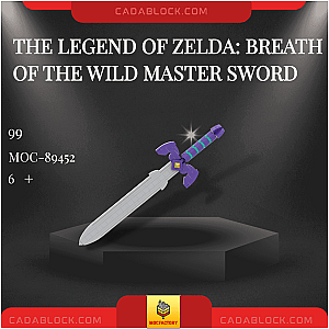 MOC Factory 89452 The Legend of Zelda: Breath of the wild Master Sword Movies and Games