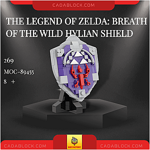 MOC Factory 89455 The Legend of Zelda: Breath of the wild Hylian Shield Movies and Games