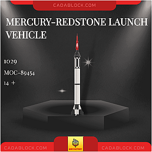 MOC Factory 89454 Mercury-Redstone Launch Vehicle Space