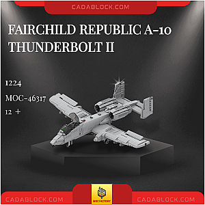 MOC Factory 46317 Fairchild Republic A-10 Thunderbolt II Military