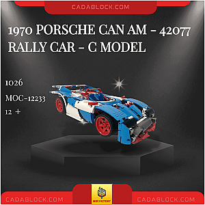 MOC Factory 12233 1970 Porsche Can Am - 42077 Rally Car - C Model Technician