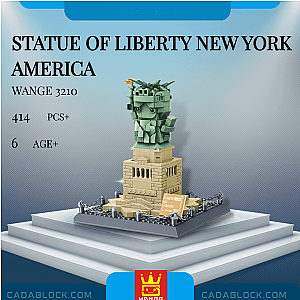 WANGE 3210 Statue of Liberty New York America Modular Building