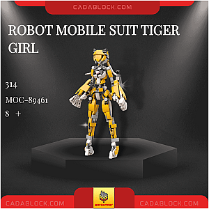 MOC Factory 89461 Robot Mobile Suit Tiger Girl Creator Expert