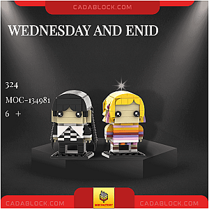 MOC Factory 134981 Wednesday and Enid Movies and Games