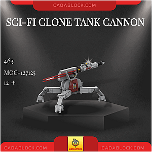 MOC Factory 127125 Sci-Fi Clone Tank Cannon Star Wars