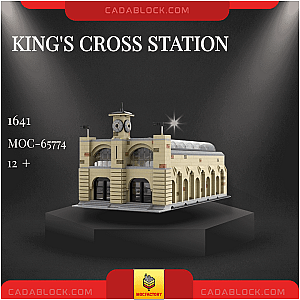 MOC Factory 65774 King's Cross Station Modular Building