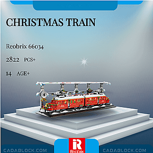 REOBRIX 66034 Christmas Train Creator Expert