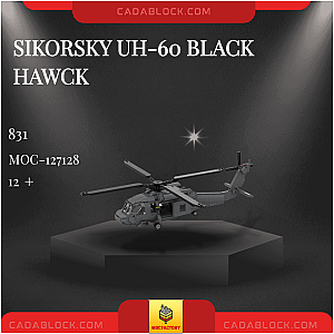 MOC Factory 127128 Sikorsky UH-60 Black Hawck Military