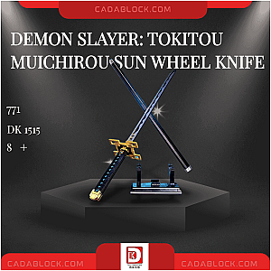 DK 1515 Demon Slayer: Tokitou Muichirou Sun Wheel Knife Movies and Games