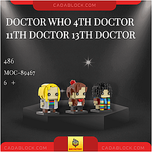 MOC Factory 89467 Doctor Who 4TH DOCTOR 11TH DOCTOR 13TH DOCTOR Movies and Games