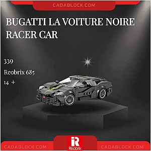 REOBRIX 685 Bugatti La Voiture Noire Racer Car Technician