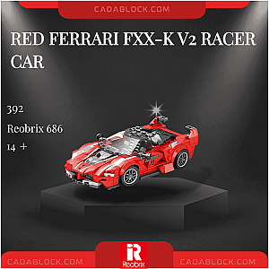 REOBRIX 686 Red Ferrari FXX-K V2 Racer Car Technician