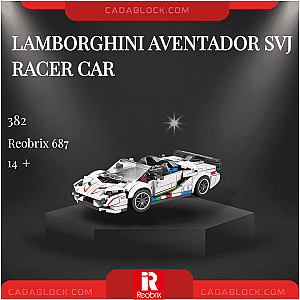 REOBRIX 687 Lamborghini Aventador SVJ Racer Car Technician