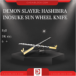 DK 1513 Demon Slayer: Hashibira Inosuke Sun Wheel Knife Movies and Games