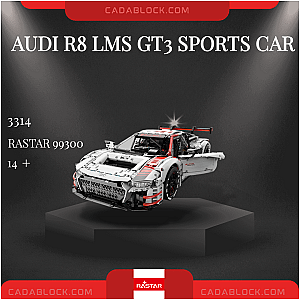 Rastar 99300 Audi R8 LMS GT3 Sports Car Technician