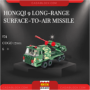 CoGo 17001 Hongqi 9 Long-range Surface-to-air Missile Military