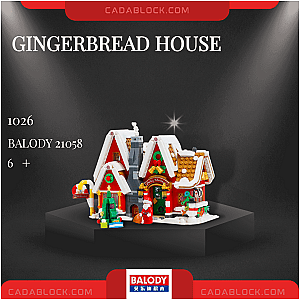 BALODY 21058 Gingerbread House Creator Expert