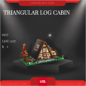 LOZ 1037 Triangular Log Cabin Creator Expert