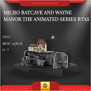 MOC Factory 137608 Micro Batcave and Wayne Manor The Animated Series BTAS Movies and Games