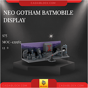 MOC Factory 129583 Neo Gotham Batmobile Display Movies and Games