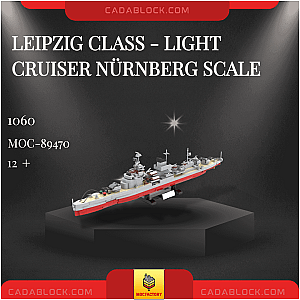 MOC Factory 89470 Leipzig Class - Light Cruiser Nürnberg Scale Technician