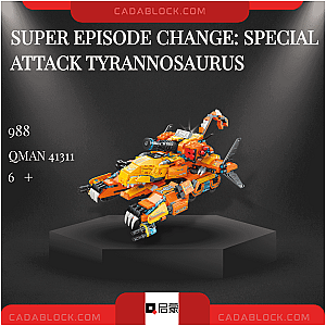 QMAN / ENLIGHTEN / KEEPPLEY 41311 Super Episode Change: Special Attack Tyrannosaurus Creator Expert