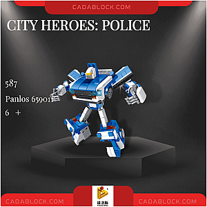 PANLOSBRICK 659011 City Heroes: Police Creator Expert