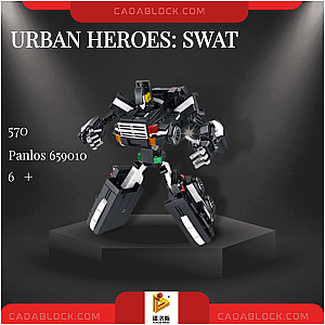 PANLOSBRICK 659010 Urban Heroes: SWAT Creator Expert