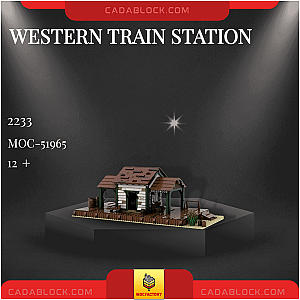 MOC Factory 51965 Western Train Station Modular Building
