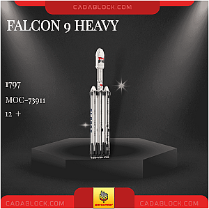 MOC Factory 73911 Falcon 9 Heavy Space