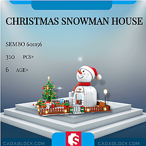 SEMBO 601156 Christmas Snowman House Creator Expert