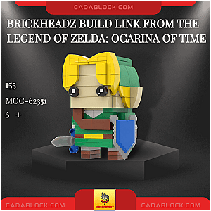 MOC Factory 62351 Brickheadz Build Link from The Legend of Zelda: Ocarina of Time Movies and Games