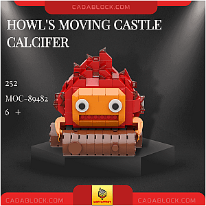 MOC Factory 89482 Howl's Moving Castle Calcifer Movies and Games