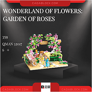 QMAN / ENLIGHTEN / KEEPPLEY 32017 Wonderland of Flowers: Garden of Roses Creator Expert