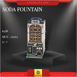 MOC Factory 26963 Soda Fountain Modular Building