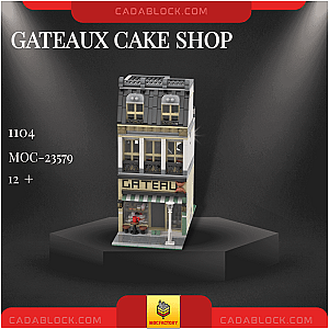 MOC Factory 23579 Gateaux Cake Shop Modular Building