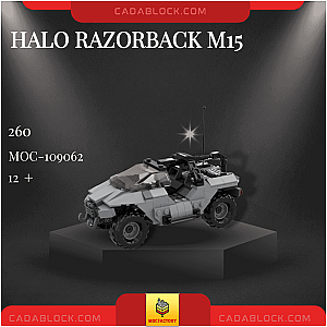 MOC Factory 109062 Halo Razorback M15 Military