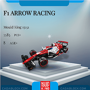 MOULD KING 13151 F1 Arrow Racing Technician