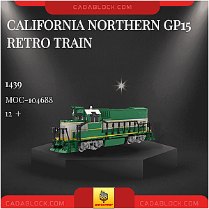 MOC Factory 104688 California Northern GP15 Retro Train Technician