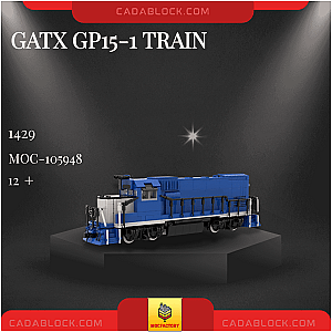 MOC Factory 105948 GATX GP15-1 Train Technician