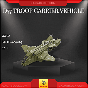 MOC Factory 109063 D77 Troop Carrier Vehicle Military