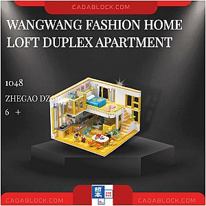 ZHEGAO DZ6104 Wangwang Fashion Home Loft Duplex Apartment Creator Expert