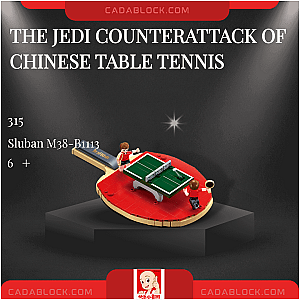 Sluban M38-B1113 The Jedi Counterattack of Chinese Table Tennis Creator Expert