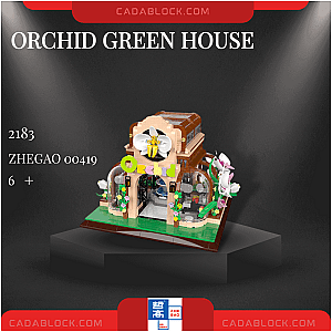 ZHEGAO 00419 Orchid Green House Creator Expert