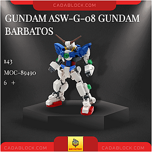 MOC Factory 89490 Gundam ASW-G-08 Gundam Barbatos Creator Expert