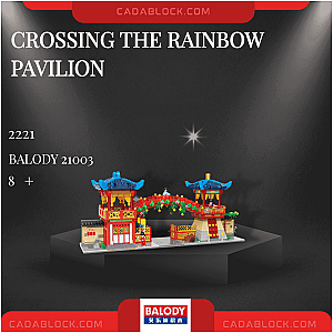 BALODY 21003 Crossing the Rainbow Pavilion Creator Expert