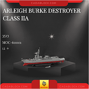 MOC Factory 60001 Arleigh Burke Destroyer Class IIA Military